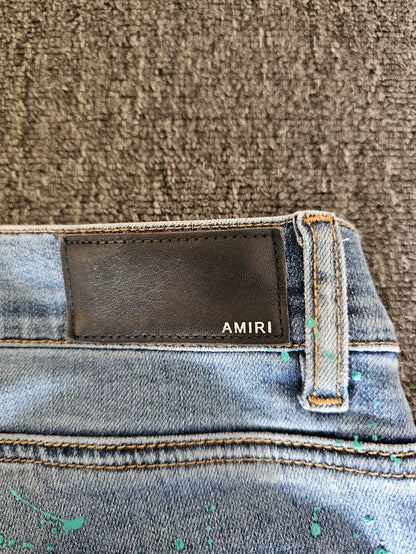 Amiri Paint Splatter Distressed Jeans-yf
