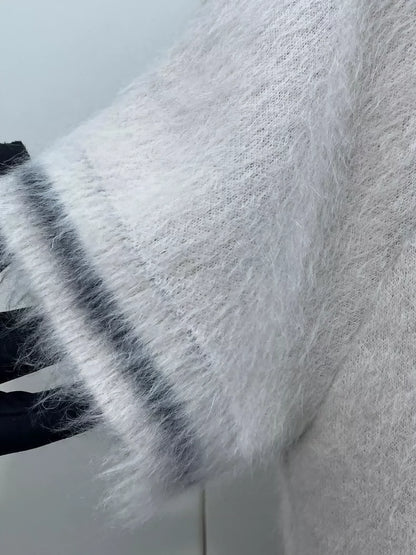 Dior Mohair Logo Short Sleeve Top