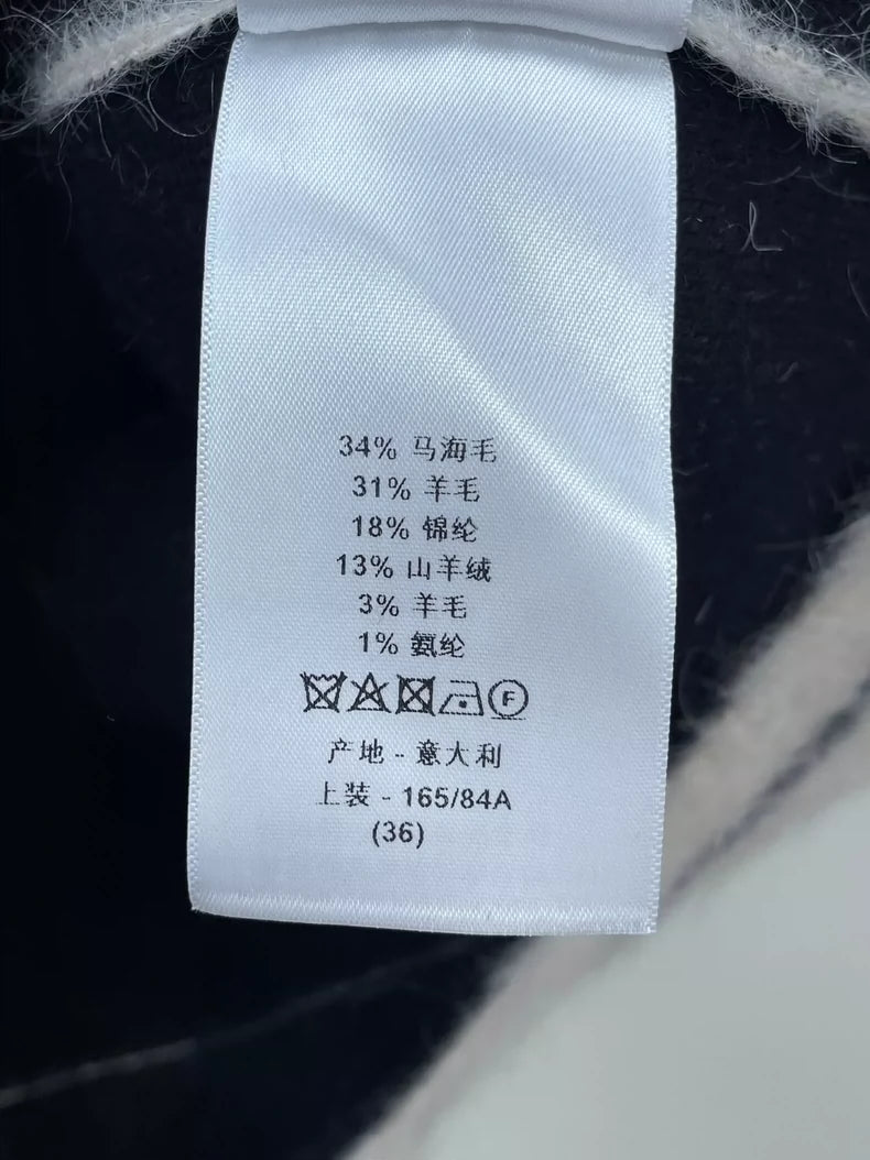 Dior Mohair Logo Short Sleeve Top