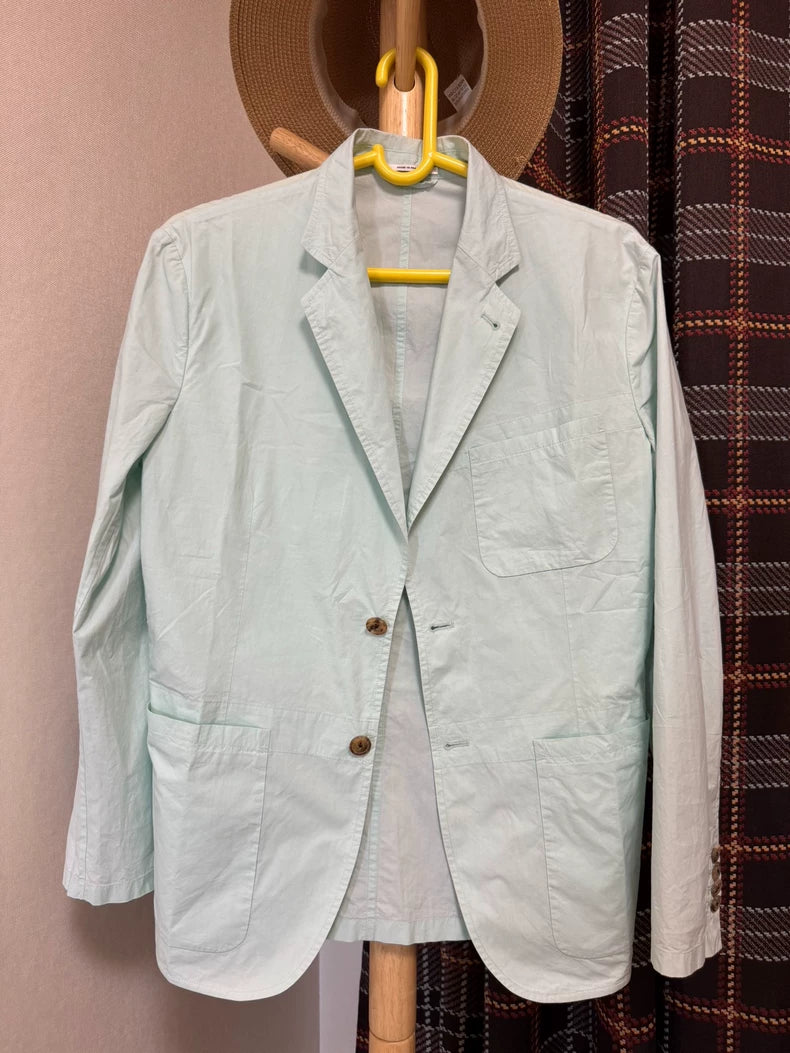 Hermes Light Green Casual Jacket-yf