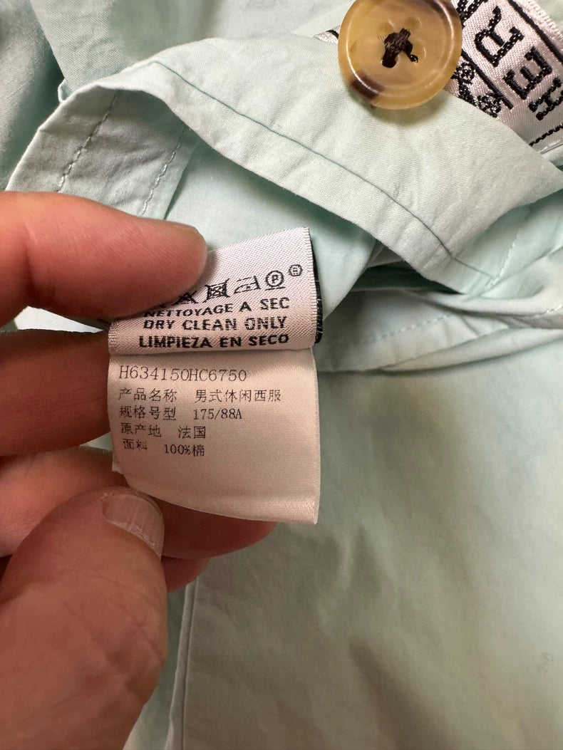 Hermes Light Green Casual Jacket-yf