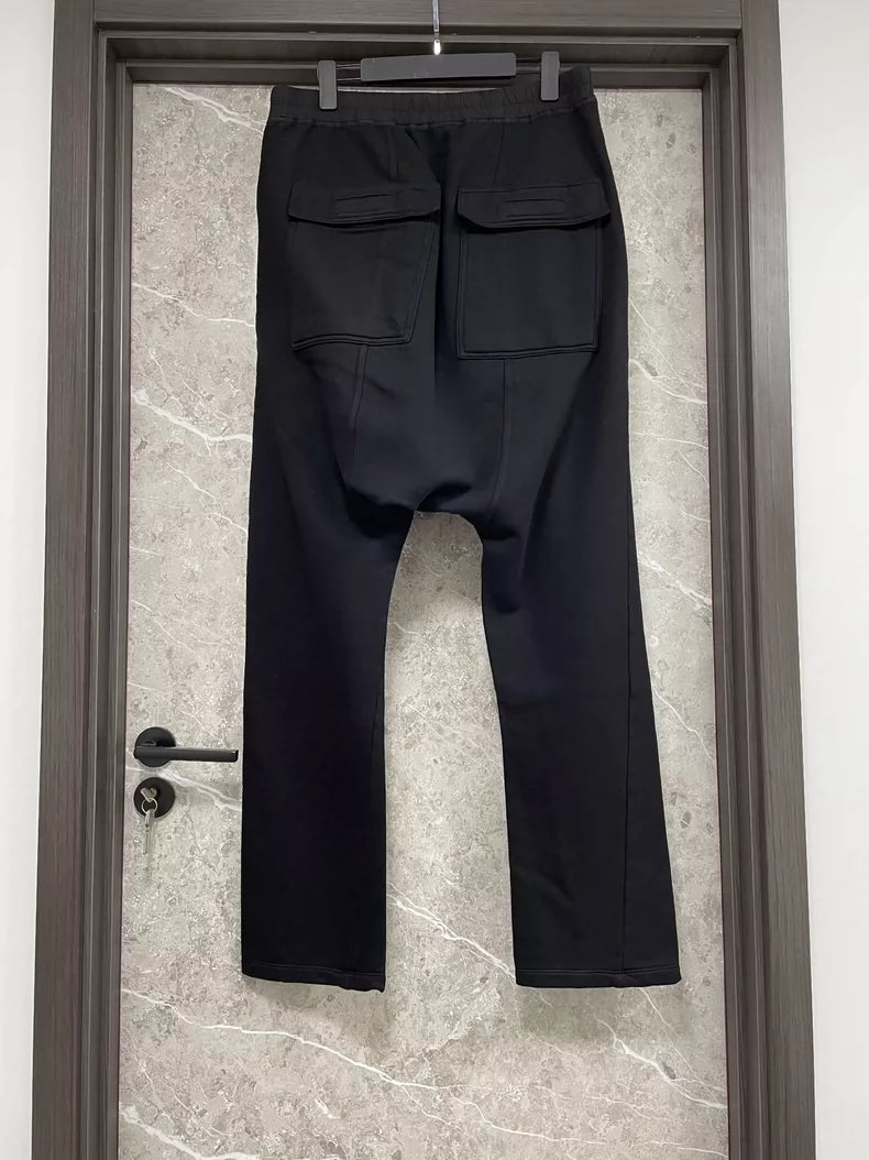 Rick Owens Drop-Crotch Thick Fleece Pants