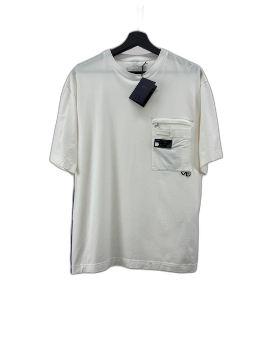 Prada White Logo Short Sleeve T-Shirt