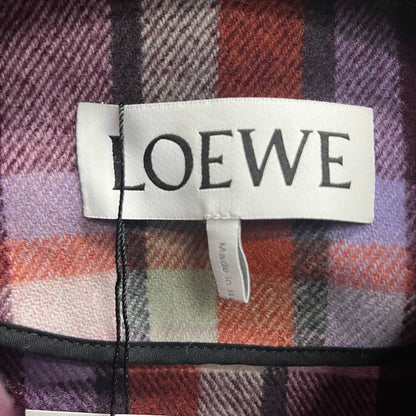 Loewe Red and White Check Flannel Jacket