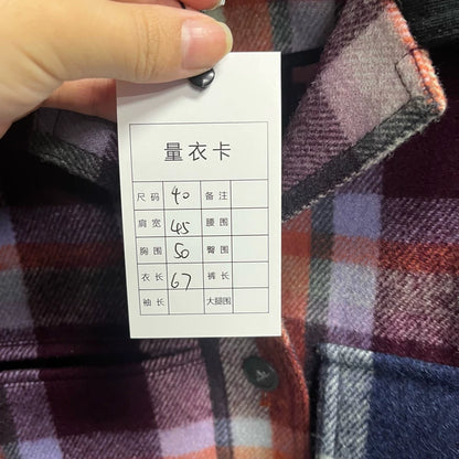 Loewe Red and White Check Flannel Jacket