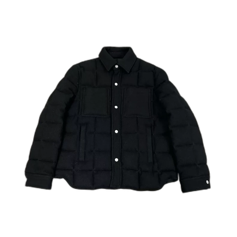 Wool Down Jacket in Black Color