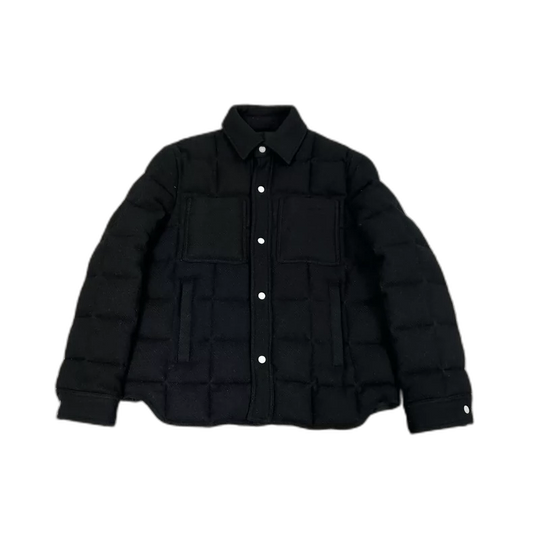 Wool Down Jacket in Black Color
