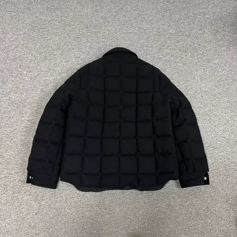 Wool Down Jacket in Black Color