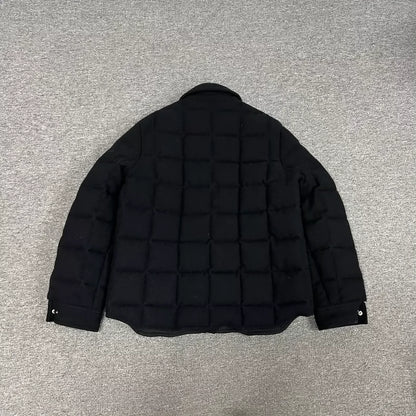 Wool Down Jacket in Black Color