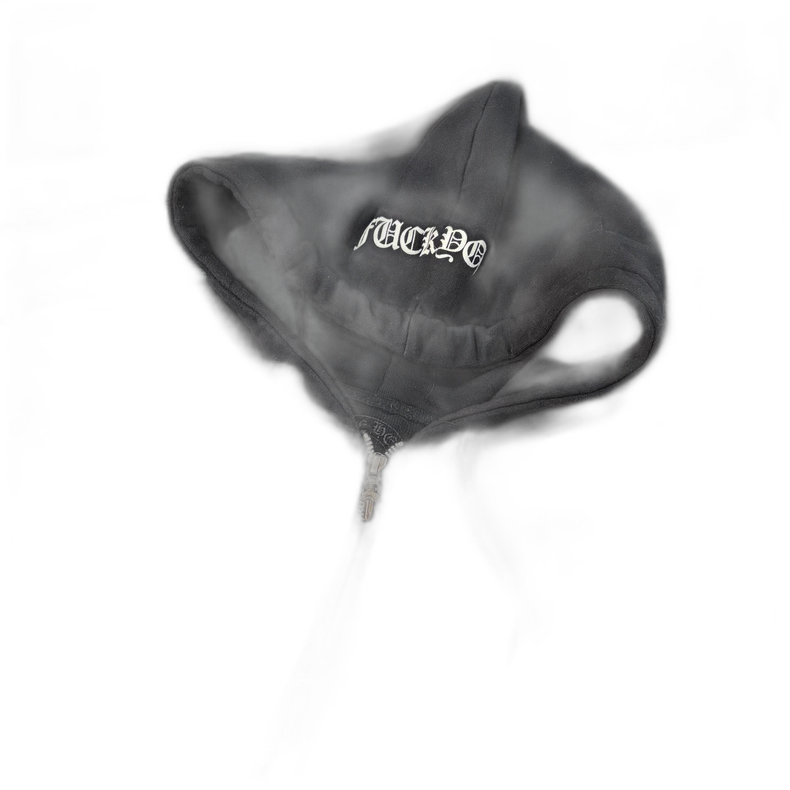 Chrome Hearts Zip Hoodie with F*** You Print