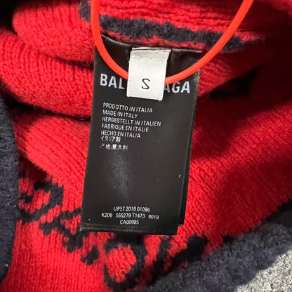 Balenciaga Knitted Sweater with Bold Logo