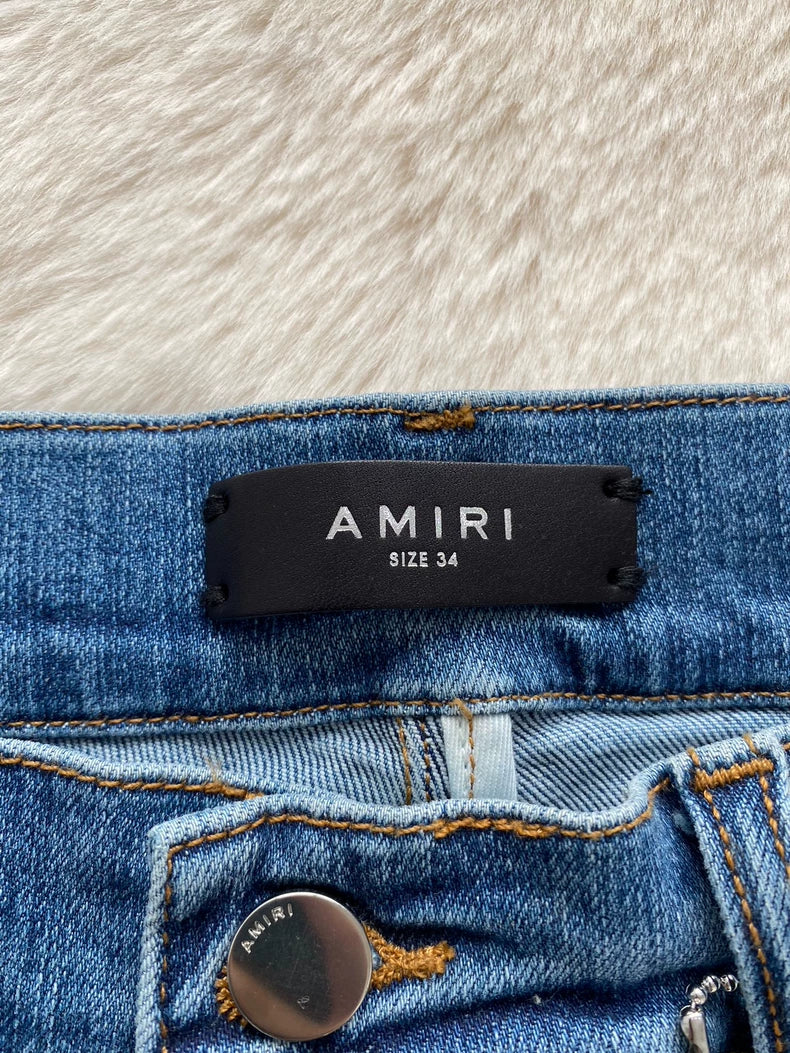 Amiri Water Wash Blue MX1 Jeans