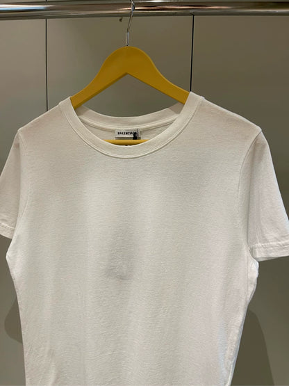 Balenciaga Embroidered Logo Short Sleeve T-Shirt