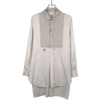 Dior Beige Striped Silk Shirt