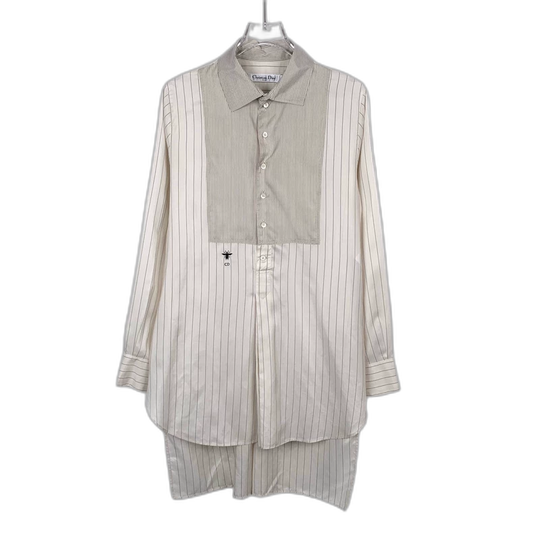 Dior Beige Striped Silk Shirt