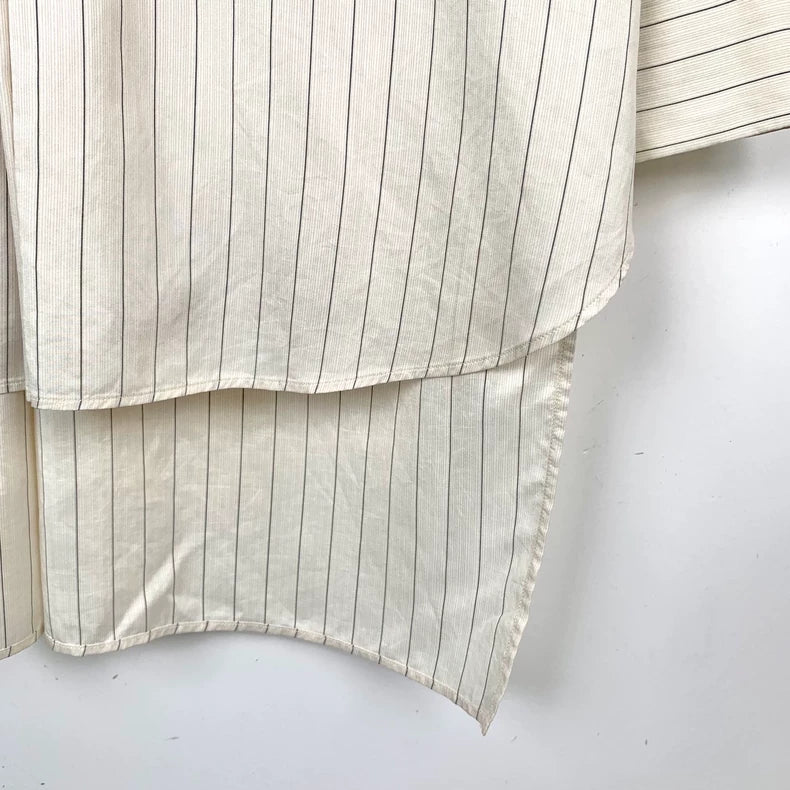 Dior Beige Striped Silk Shirt
