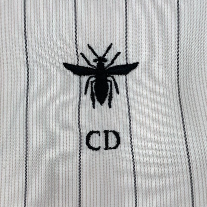 Dior Beige Striped Silk Shirt