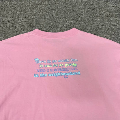 Balenciaga Pink Long Sleeve Bear T-Shirt