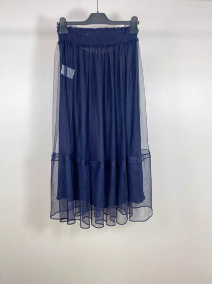 Dior Mesh Skirt with Silk Lining