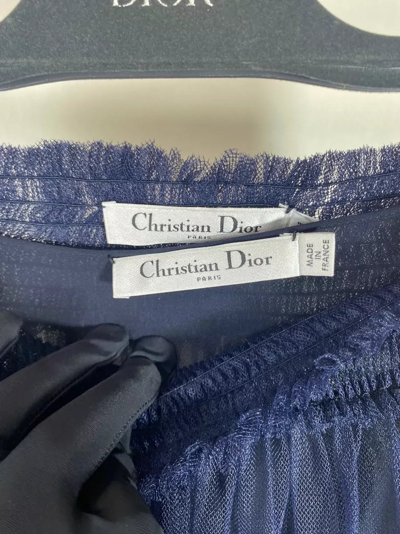 Dior Mesh Skirt with Silk Lining