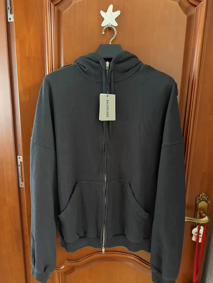 Balenciaga Red Tape Hoodie Jacket-yf