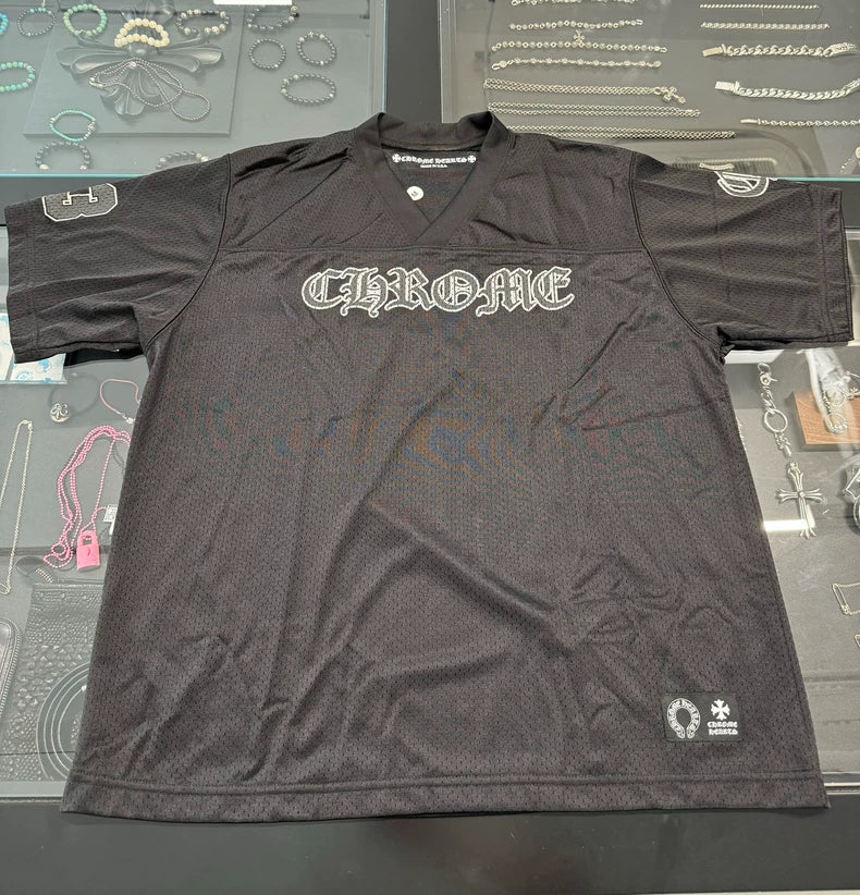 Chrome Hearts Black Hockey Short Sleeve Tee-yf