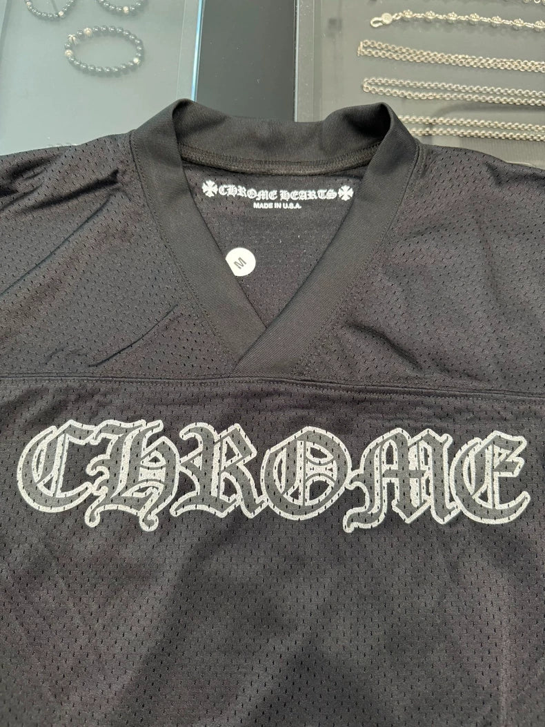 Chrome Hearts Black Hockey Short Sleeve Tee-yf