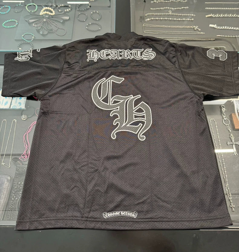 Chrome Hearts Black Hockey Short Sleeve Tee-yf