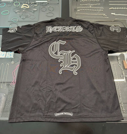 Chrome Hearts Black Hockey Short Sleeve Tee-yf