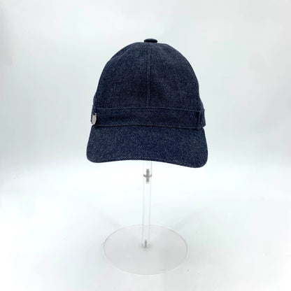 Hermes Dark Blue Cotton Baseball Cap