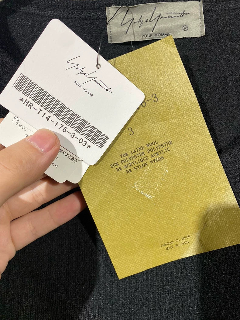 Yohji Yamamoto Black Oversized Sweater