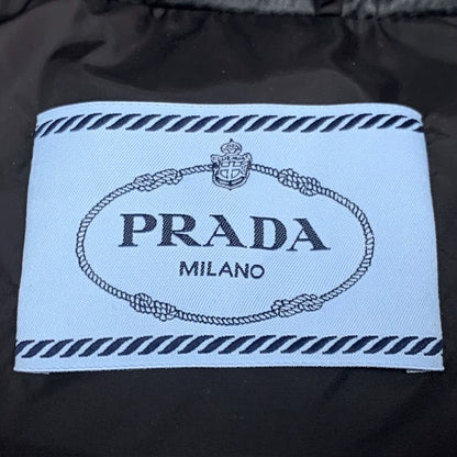 Prada Black Puffer Jacket with Triangle Logo