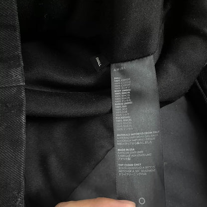 Black Suede Biker Jacket by Amiri