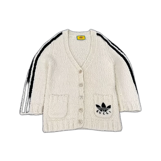 Gucci Adidas Collaboration Knit Cardigan