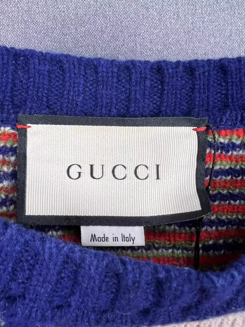 Gucci Diamond Pattern Logo Sweater