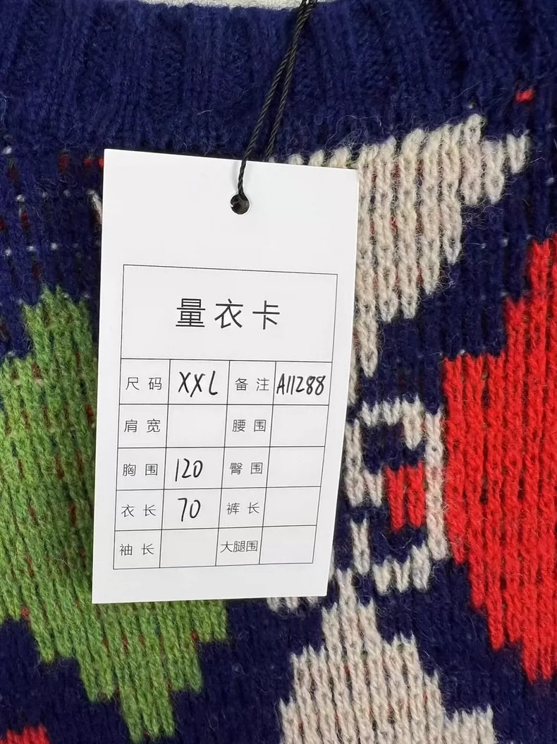 Gucci Diamond Pattern Logo Sweater