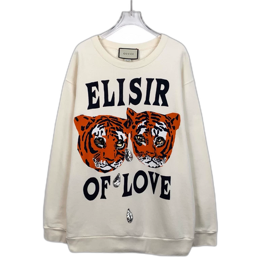 Gucci Logo Printed Long Sleeve Sweatshirt