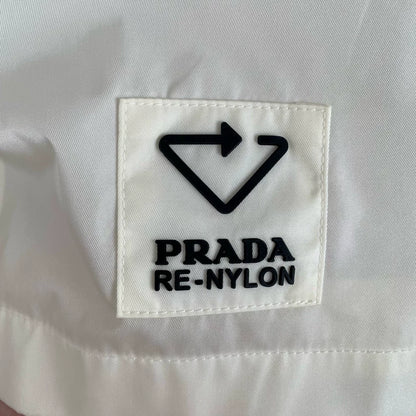 Prada White Nylon Short Sleeve Shirt