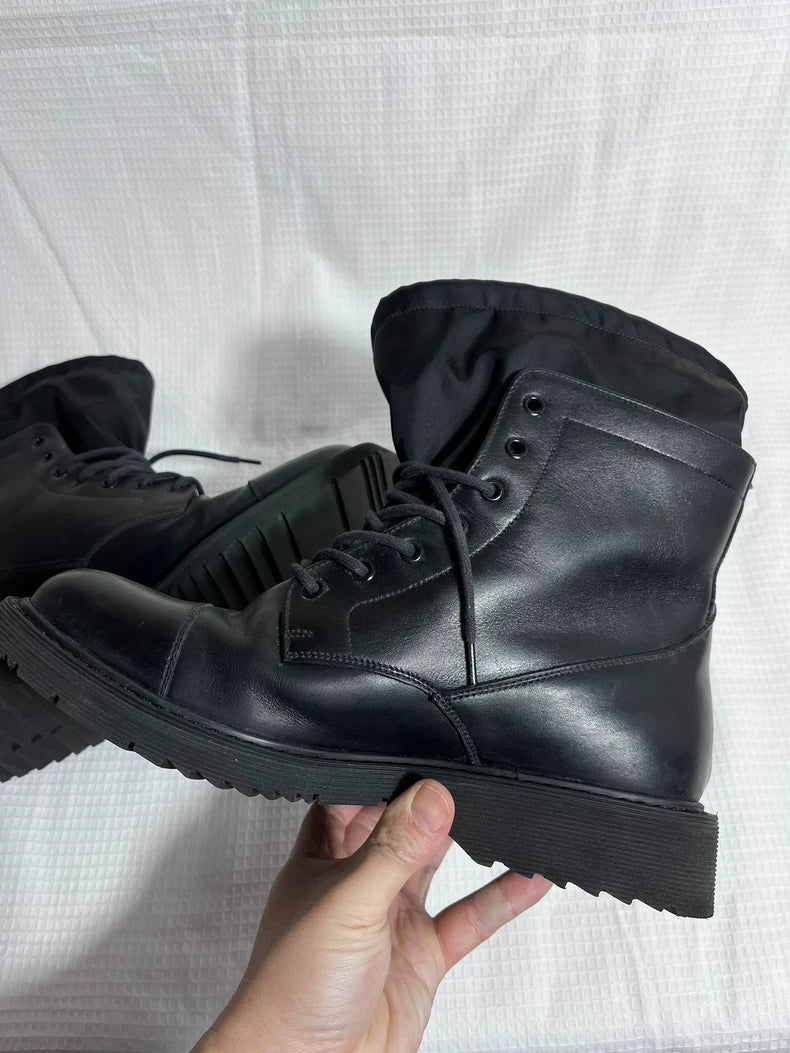 Prada Black High-Top Boots Size 41.5