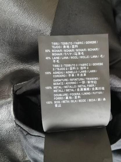 Saint Laurent Paris SLP Fringe Leather Collar Blazer