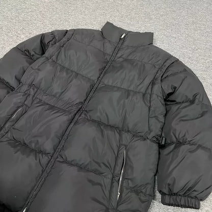 Prada Nylon Removable Sleeve Down Jacket
