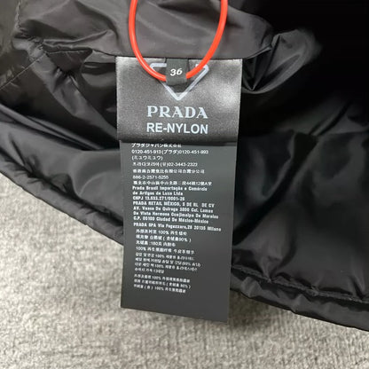 Prada Nylon Removable Sleeve Down Jacket