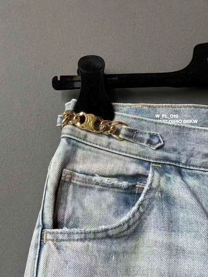 Celine Denim Pants with Vintage Finish