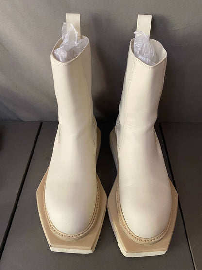 Rick Owens White Platform Boots-yf