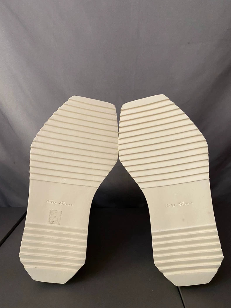 Rick Owens White Platform Boots-yf