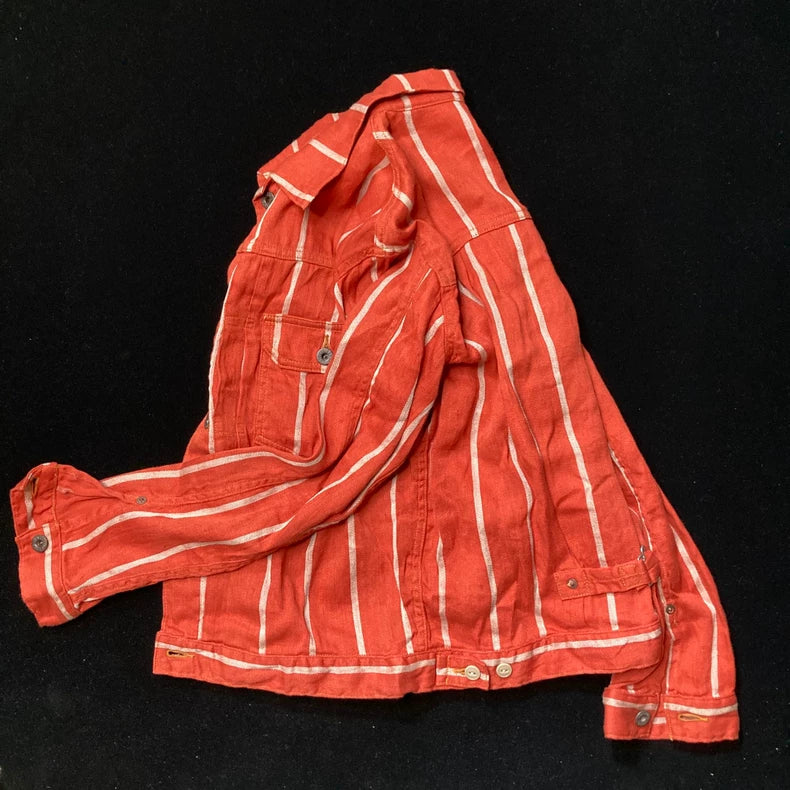 Kapital Striped Linen Jacket Coat