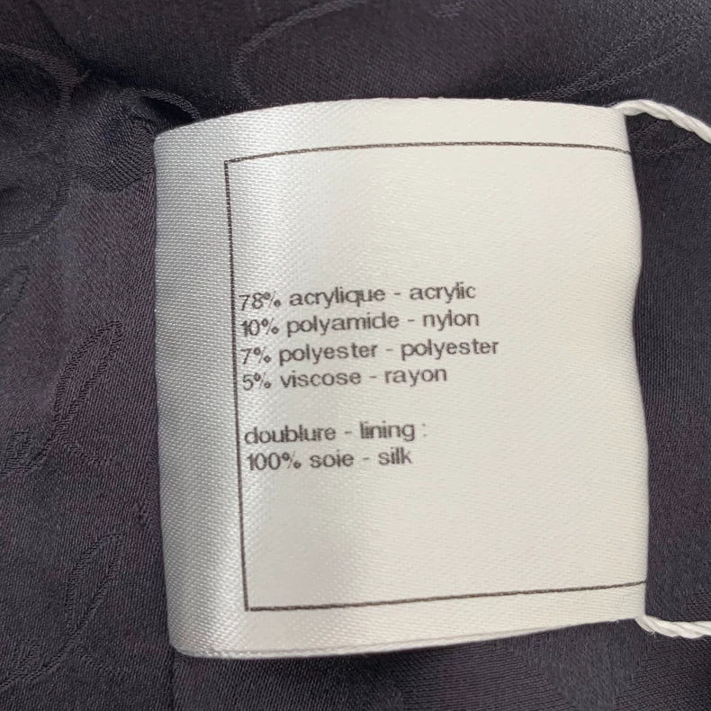 Colored Ink Splash Knit Coat by Chanel