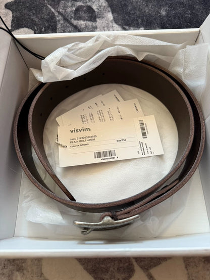 visvim 23ss Plain Belt Dkbrown