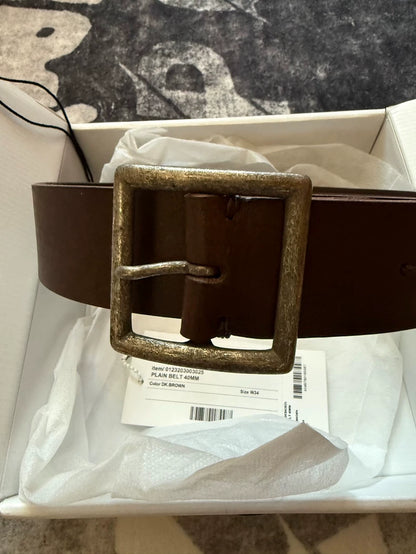 visvim 23ss Plain Belt Dkbrown