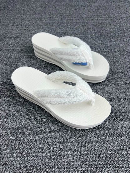 Chanel 25  Plush Flip Flops-yf